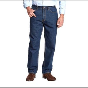 New KIRKLAND SIGNATURE Relaxed Fit Blue Jeans 42x30 NWT